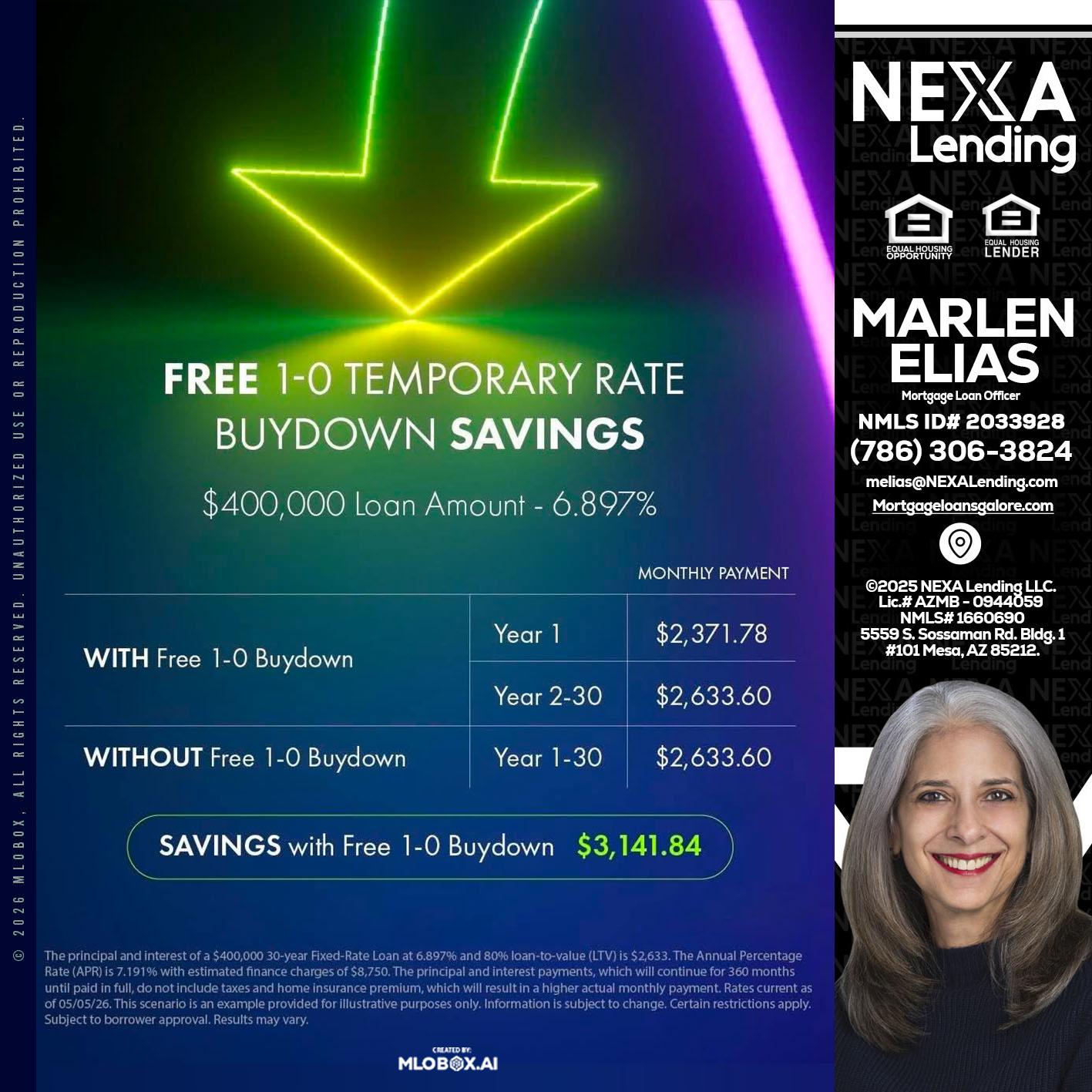 BUYDOWN - Marlen Elias -Mortgage Loan Officer