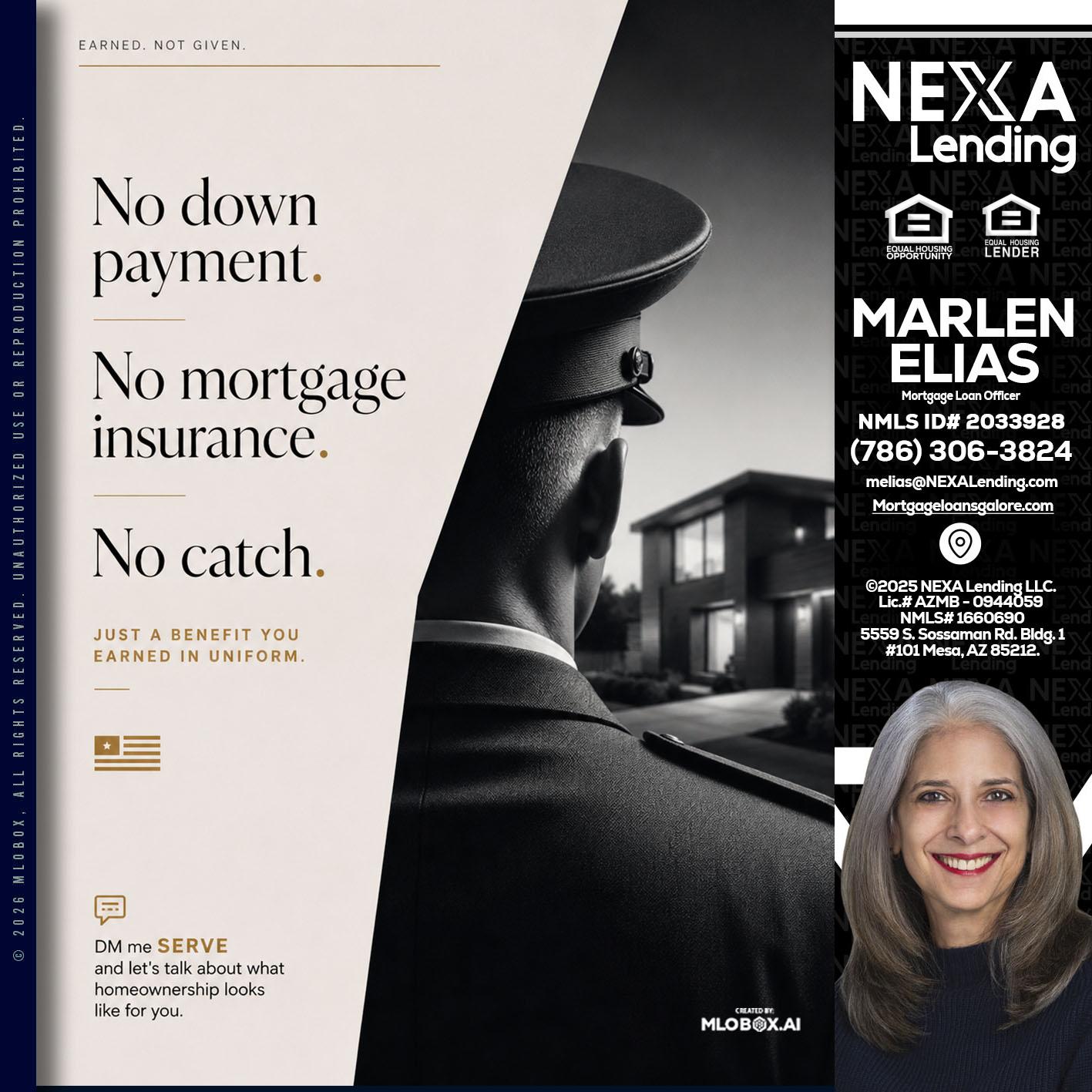 NO DOWN PAYMENT - Marlen Elias -Mortgage Loan Officer