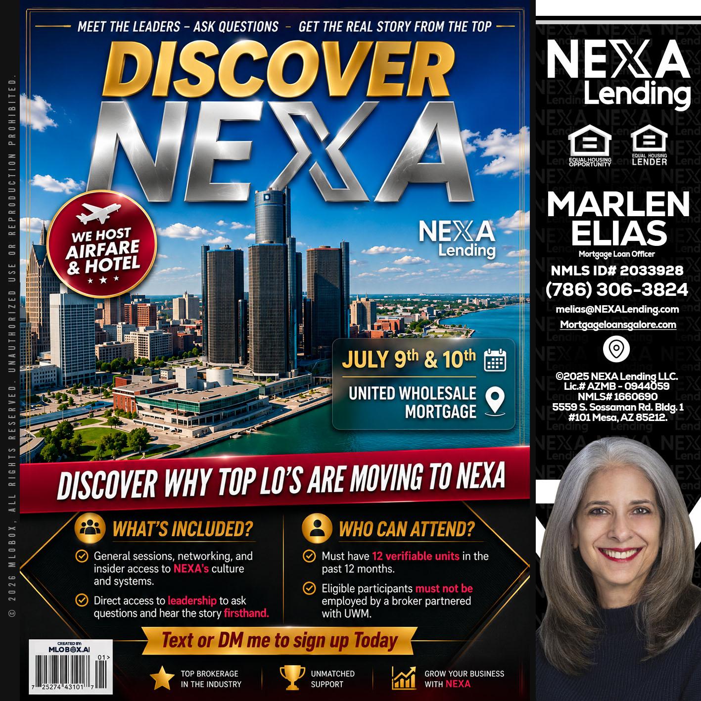 DISCOVER NEXA - Marlen Elias -Mortgage Loan Officer