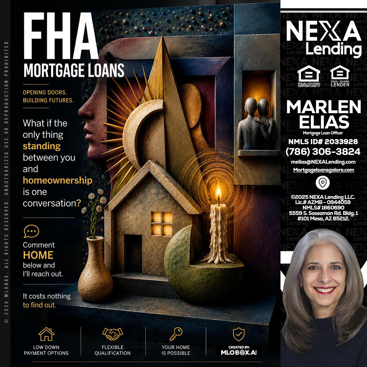 FHA - Marlen Elias -Mortgage Loan Officer