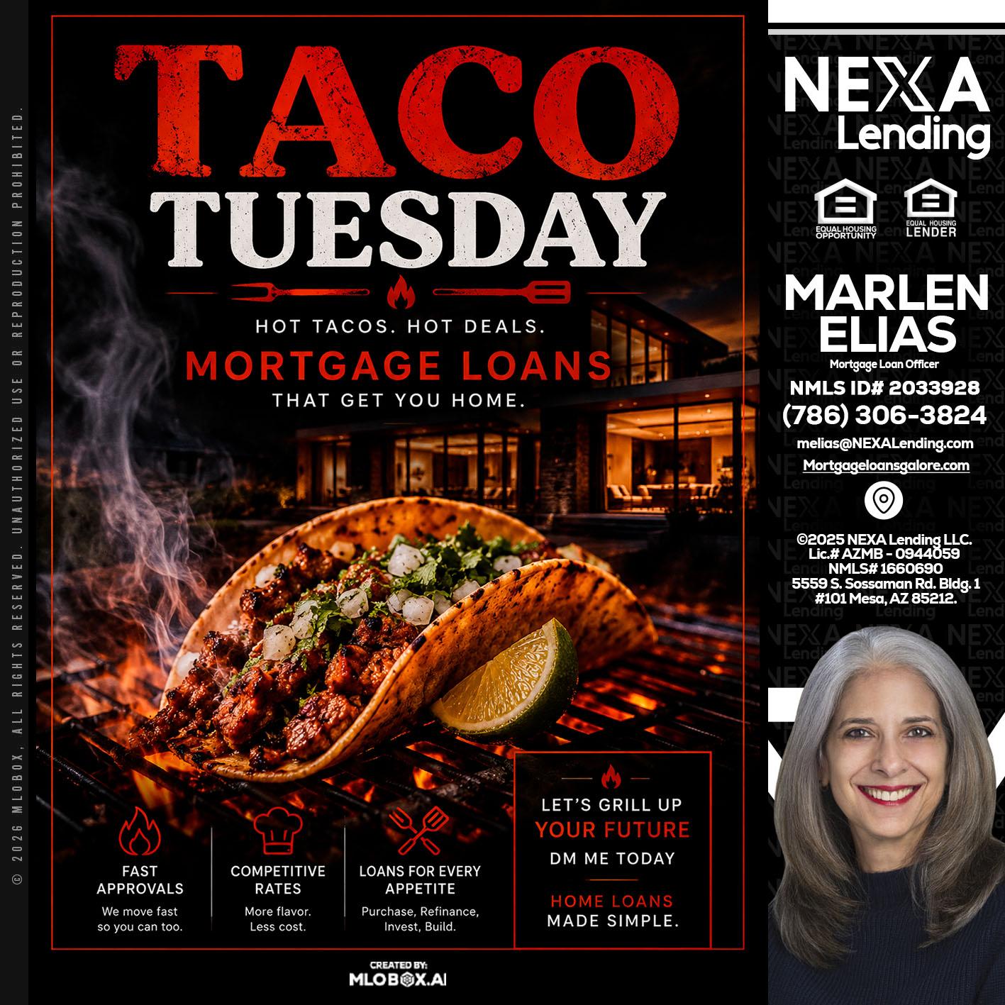 TACO TUESDAY - Marlen Elias -Mortgage Loan Officer