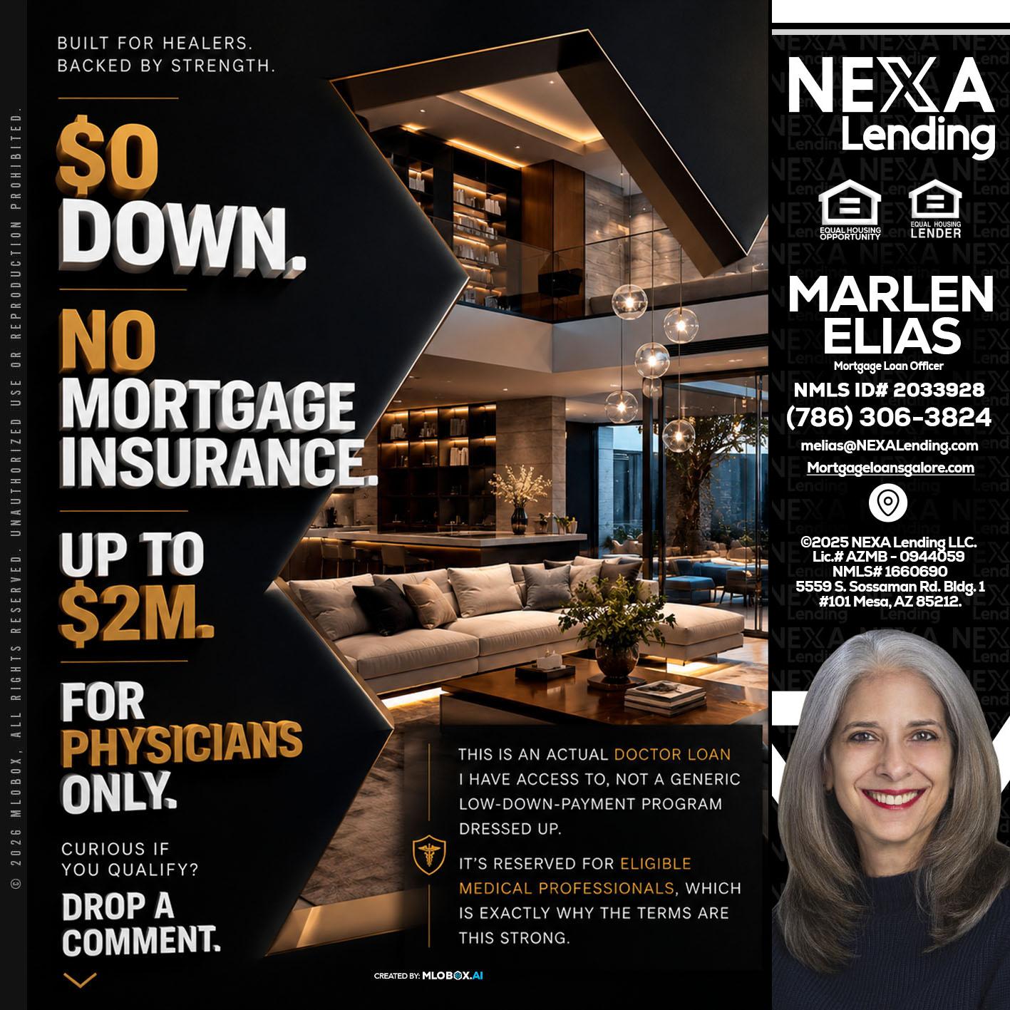 $0 DOWN - Marlen Elias -Mortgage Loan Officer