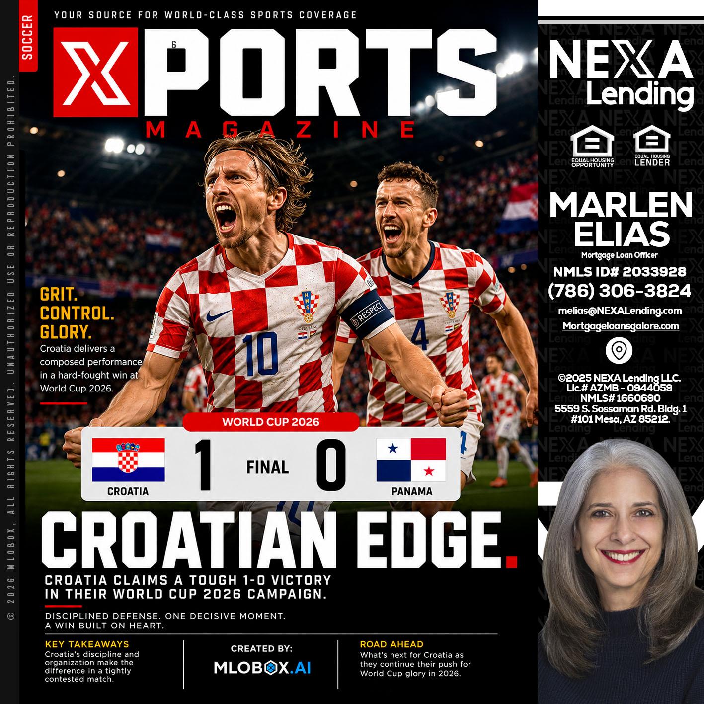 CROATIA 1-0 PANAMA - Marlen Elias -Mortgage Loan Officer