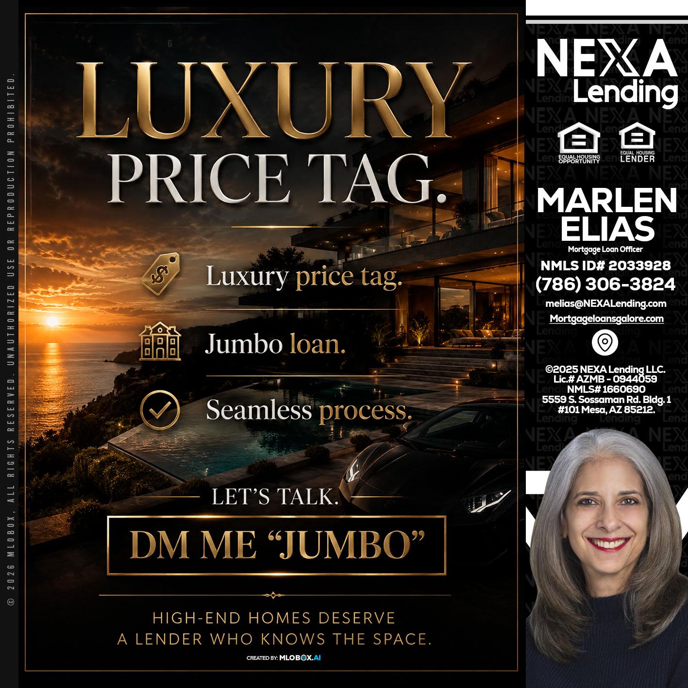 LUXURY PRICE - Marlen Elias -Mortgage Loan Officer