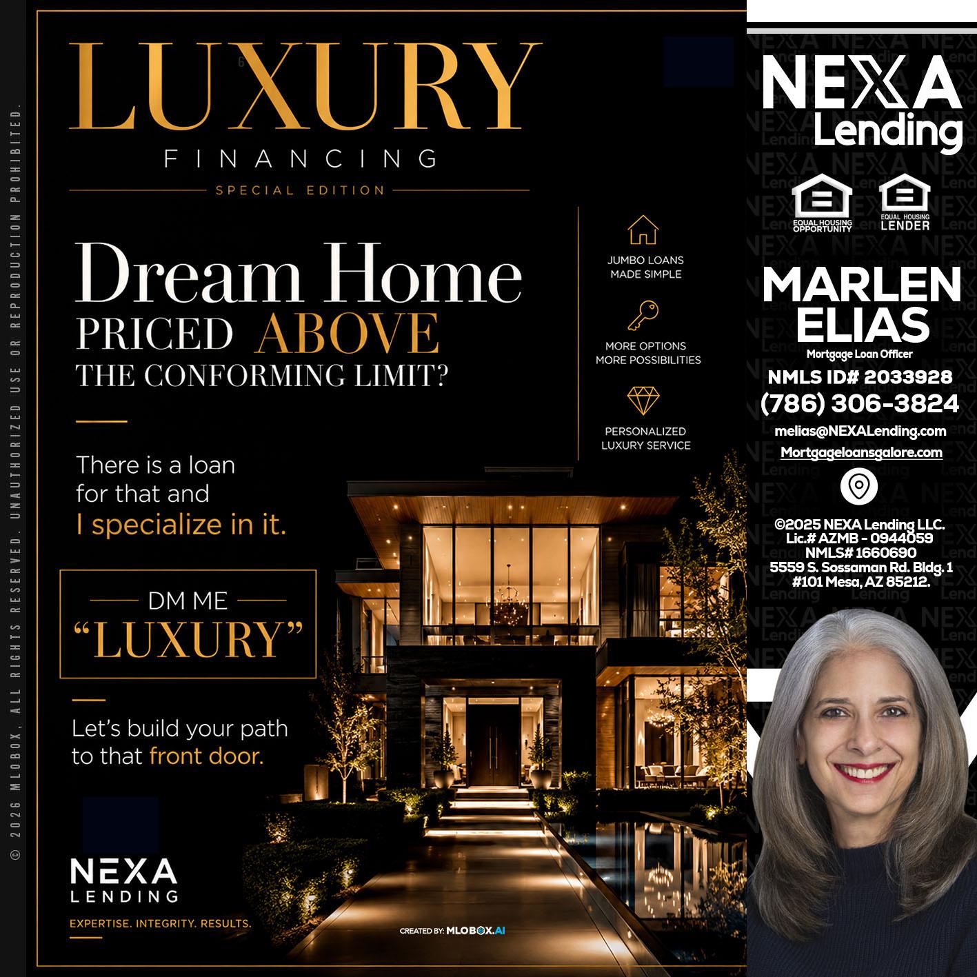 LUXURY - Marlen Elias -Mortgage Loan Officer