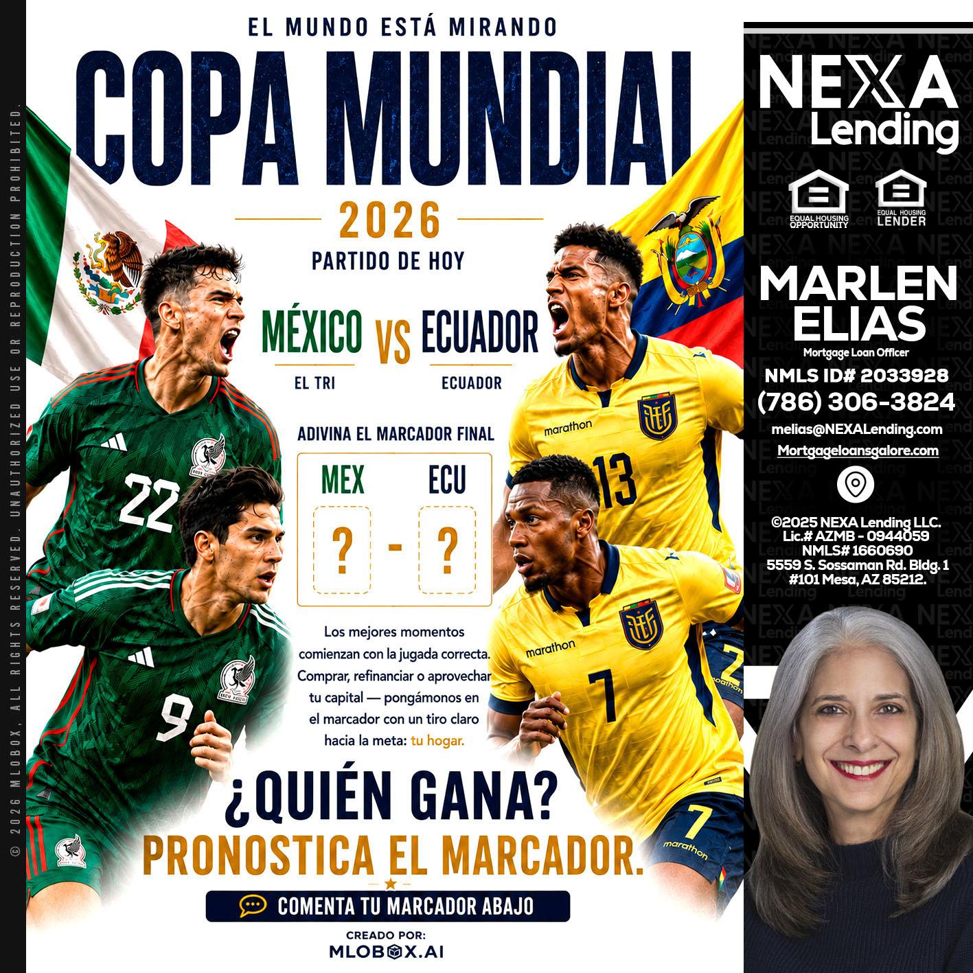 COPA MUNDIAL 2026 - Marlen Elias -Mortgage Loan Officer
