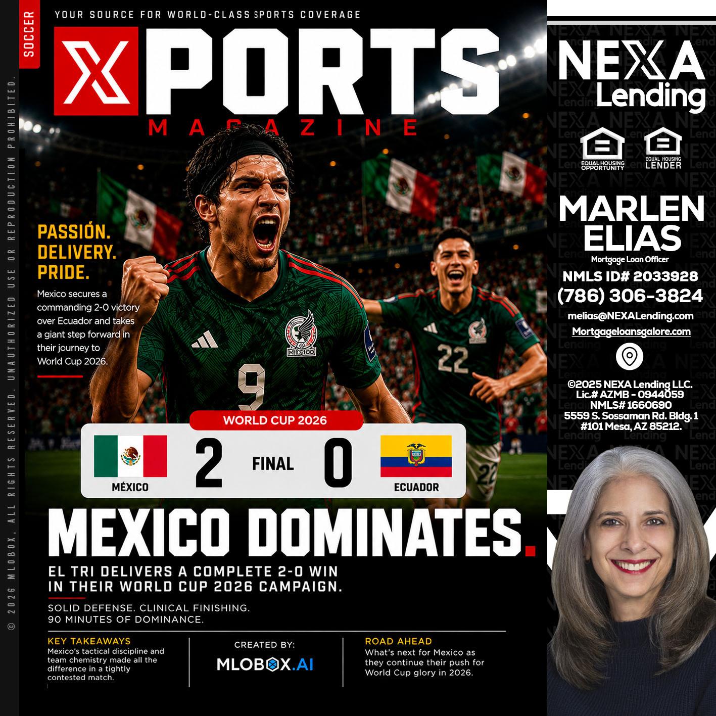 XPORTS MEX 2-0 ECUADOR - Marlen Elias -Mortgage Loan Officer