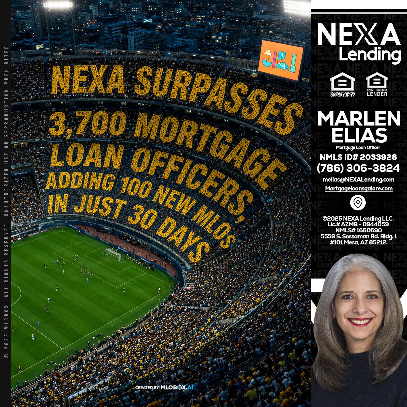 NEXA SURPASSES - Marlen Elias -Mortgage Loan Officer