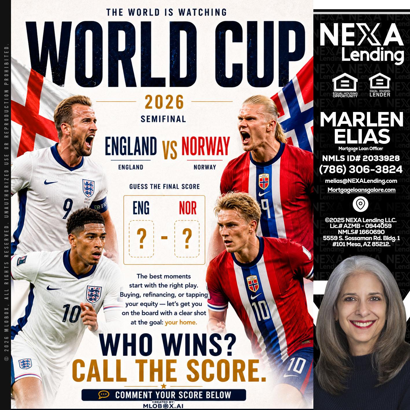 WORLD CUP 2026 - Marlen Elias -Mortgage Loan Officer