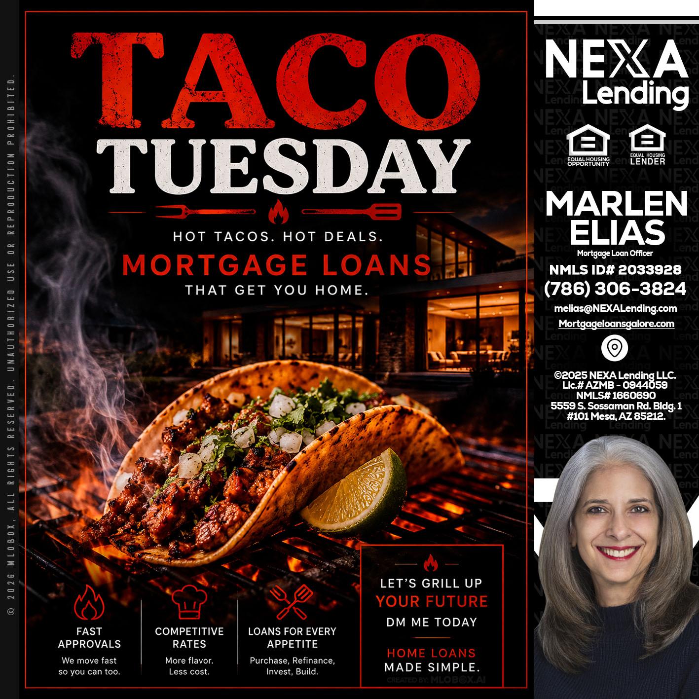 TACO TUESDAY - Marlen Elias -Mortgage Loan Officer