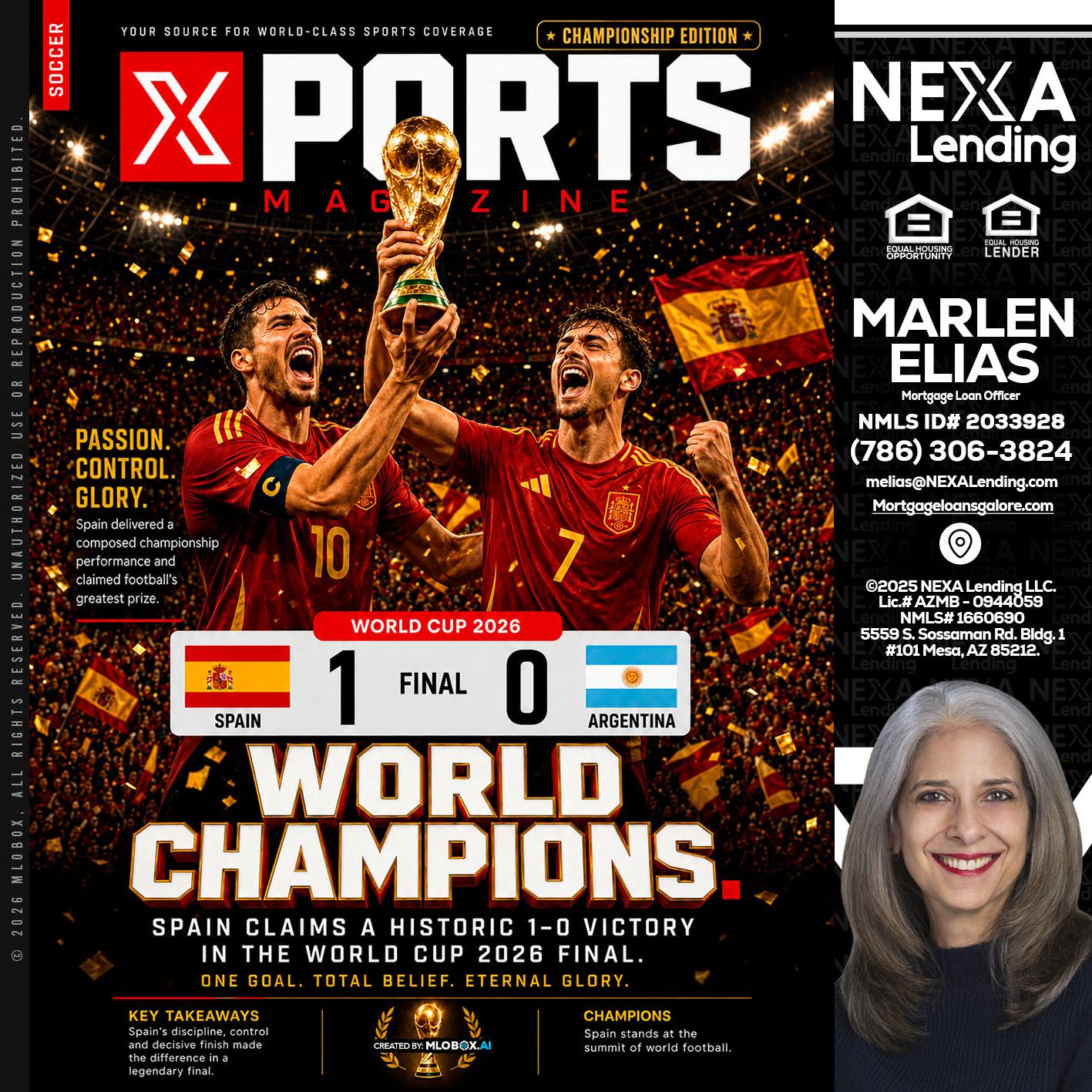 SPAIN CHAMPION - Marlen Elias -Mortgage Loan Officer
