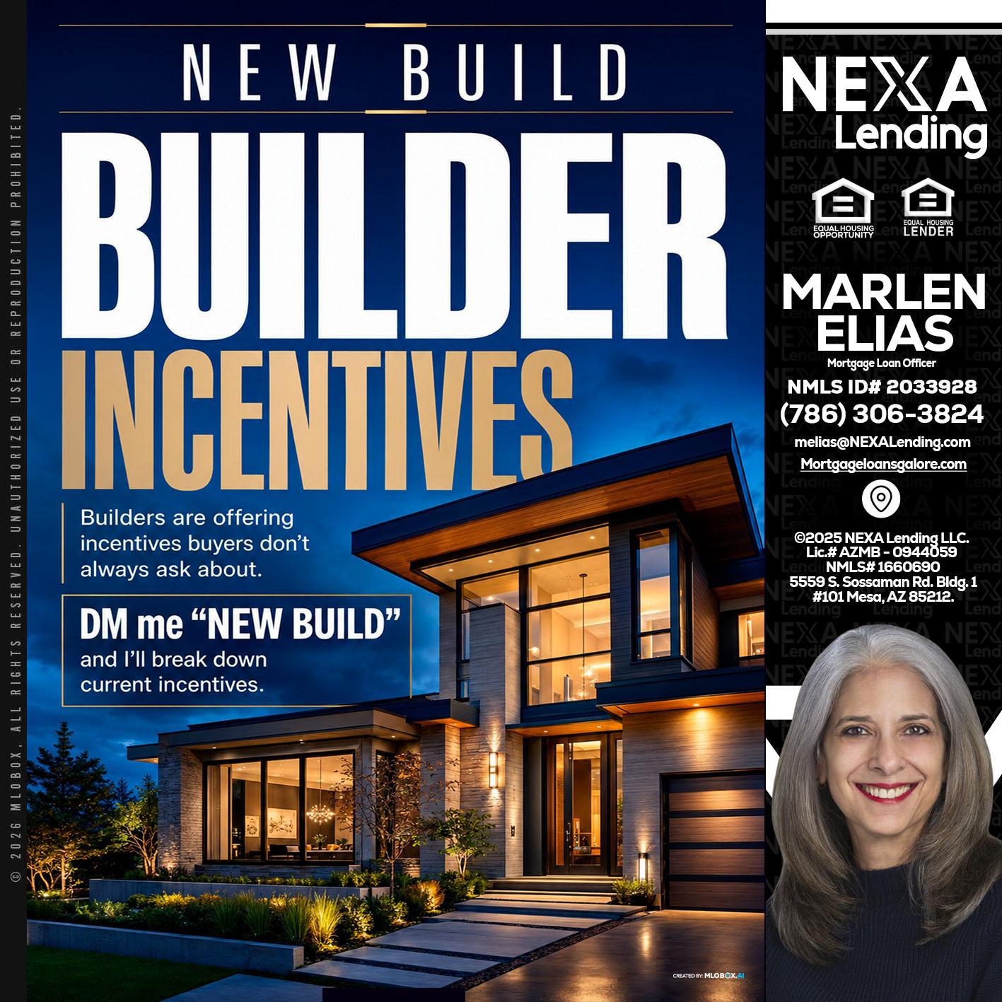 NEW BUILDER - Marlen Elias -Mortgage Loan Officer