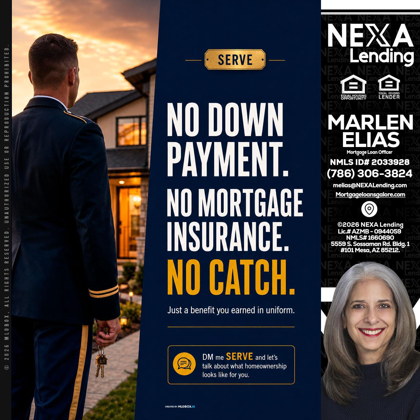 NO DOWN PAYMENT - Marlen Elias -Mortgage Loan Officer