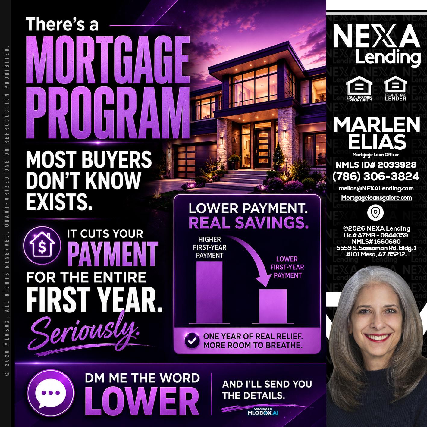 MORTGAGE PROGRAM - Marlen Elias -Mortgage Loan Officer