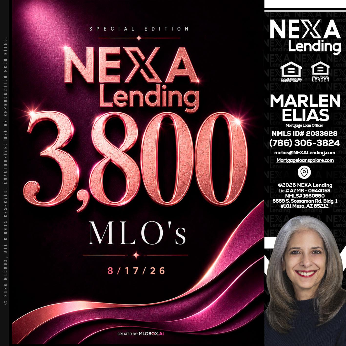 3800 MLOs - Marlen Elias -Mortgage Loan Officer