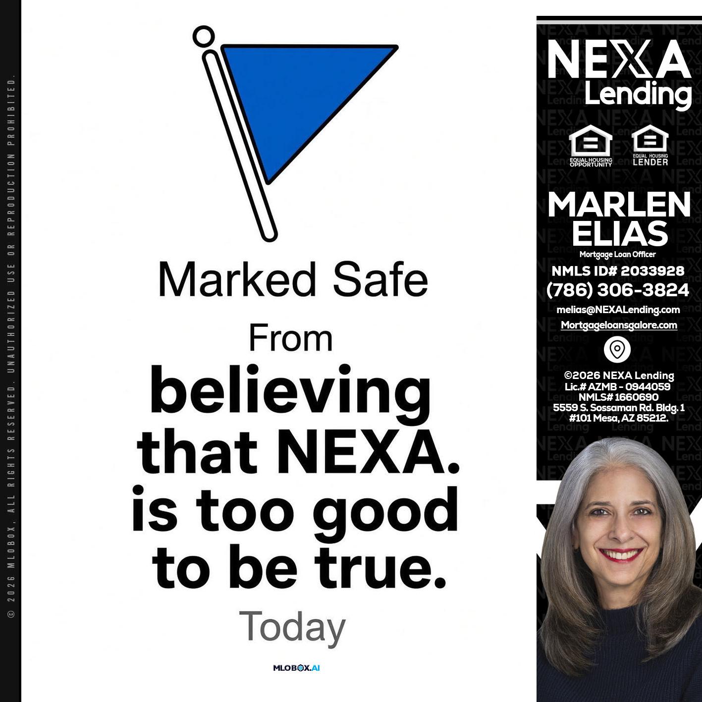 MARKED SAFE - Marlen Elias -Mortgage Loan Officer