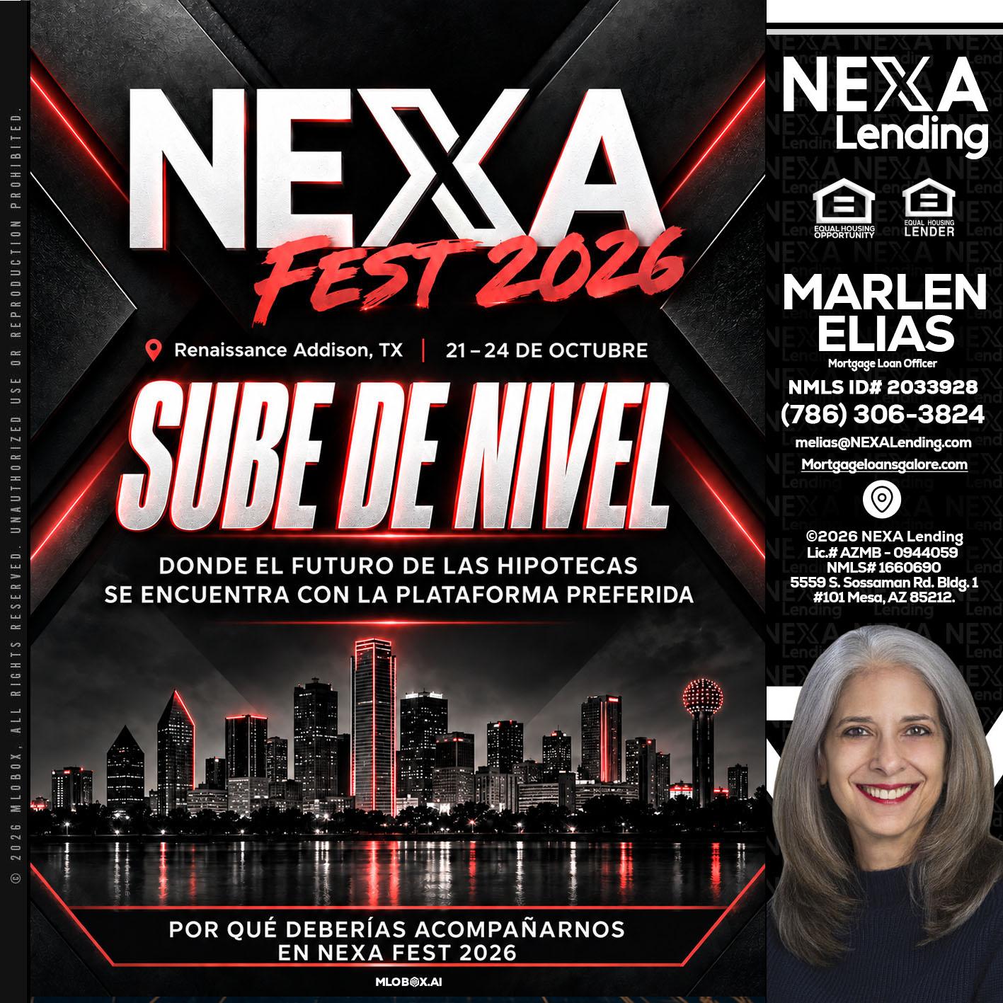 NEXA fest 2026 - Marlen Elias -Mortgage Loan Officer