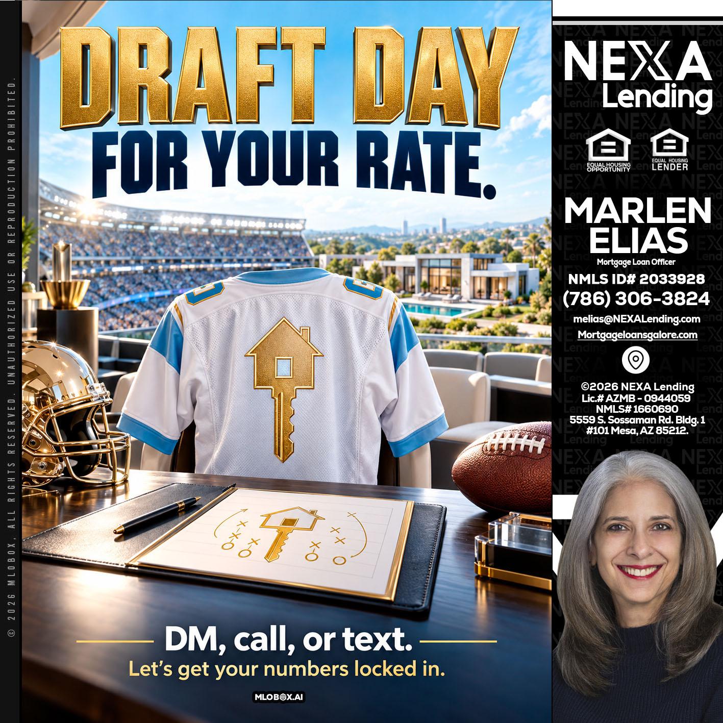 DRAFT DAY - Marlen Elias -Mortgage Loan Officer