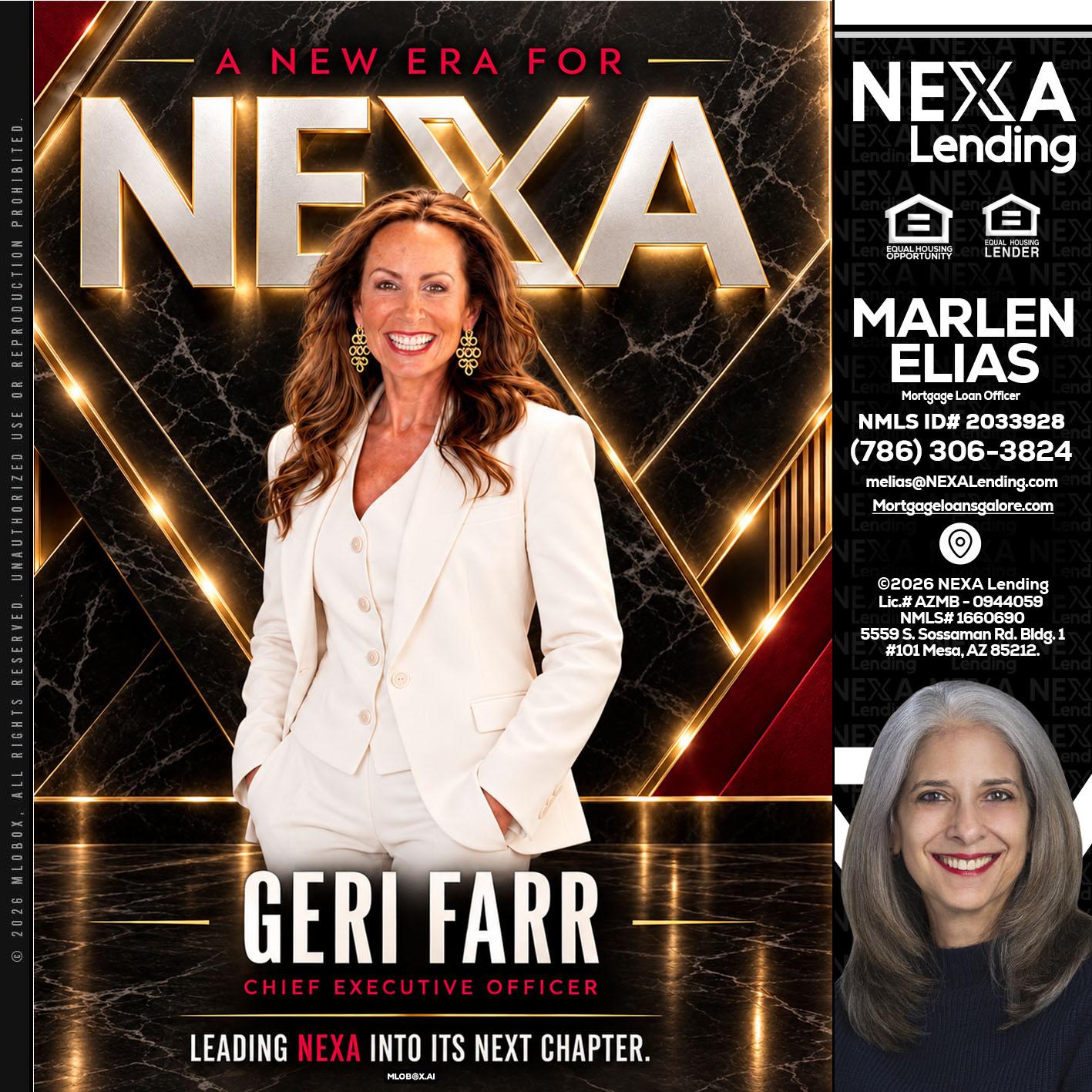GERI FARR - Marlen Elias -Mortgage Loan Officer
