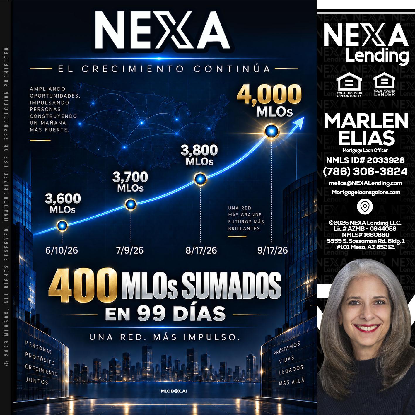 NEXA 4 MIL MLOs - Marlen Elias -Mortgage Loan Officer