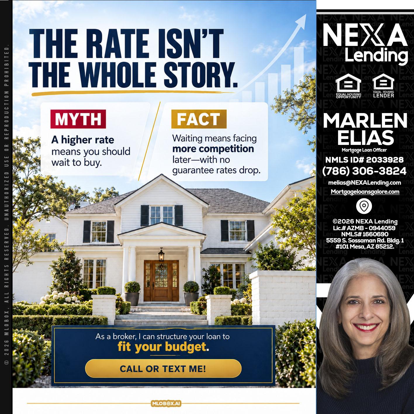 THE RATE ISNT - Marlen Elias -Mortgage Loan Officer