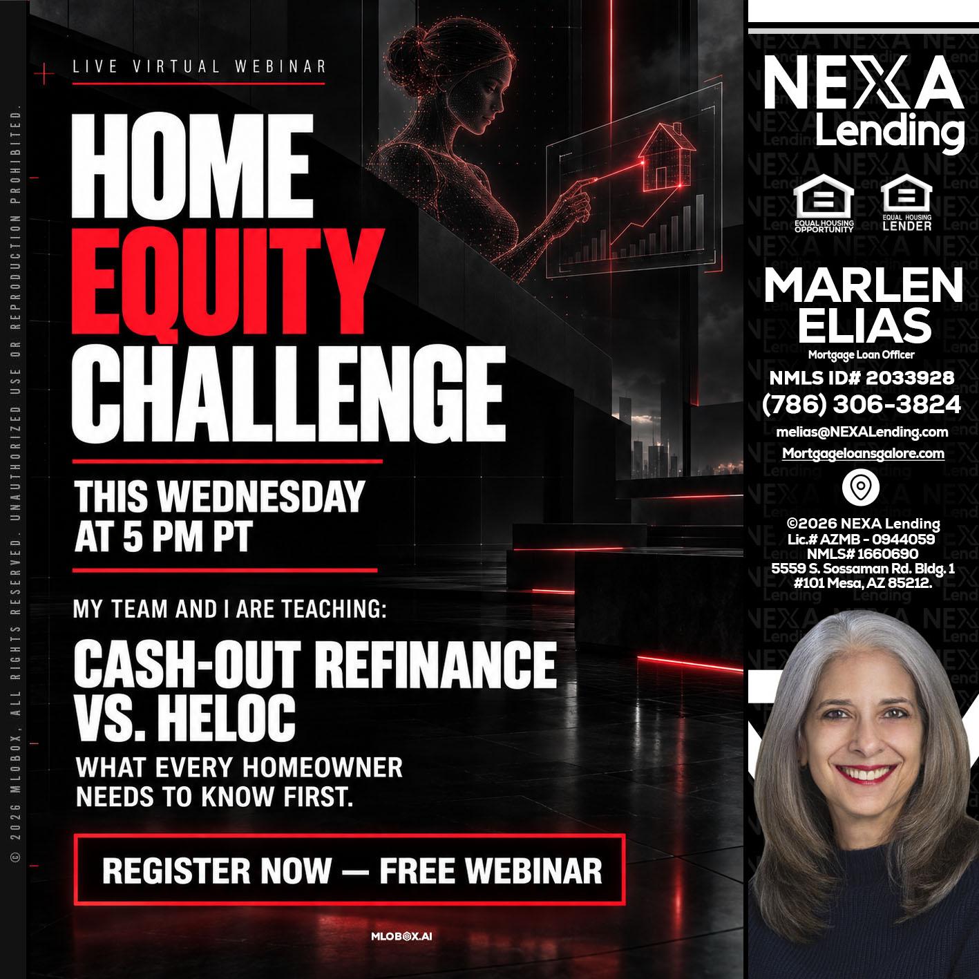 HOME EQUITY CHALLENGE - Marlen Elias -Mortgage Loan Officer