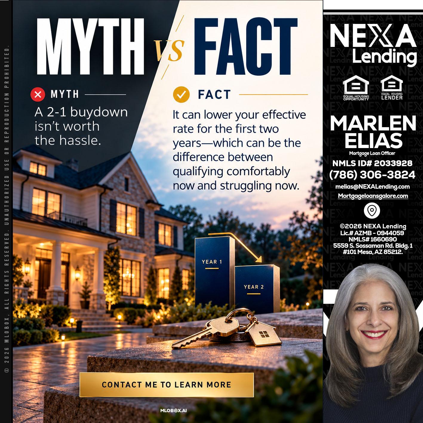 MYTH VS FACT - Marlen Elias -Mortgage Loan Officer