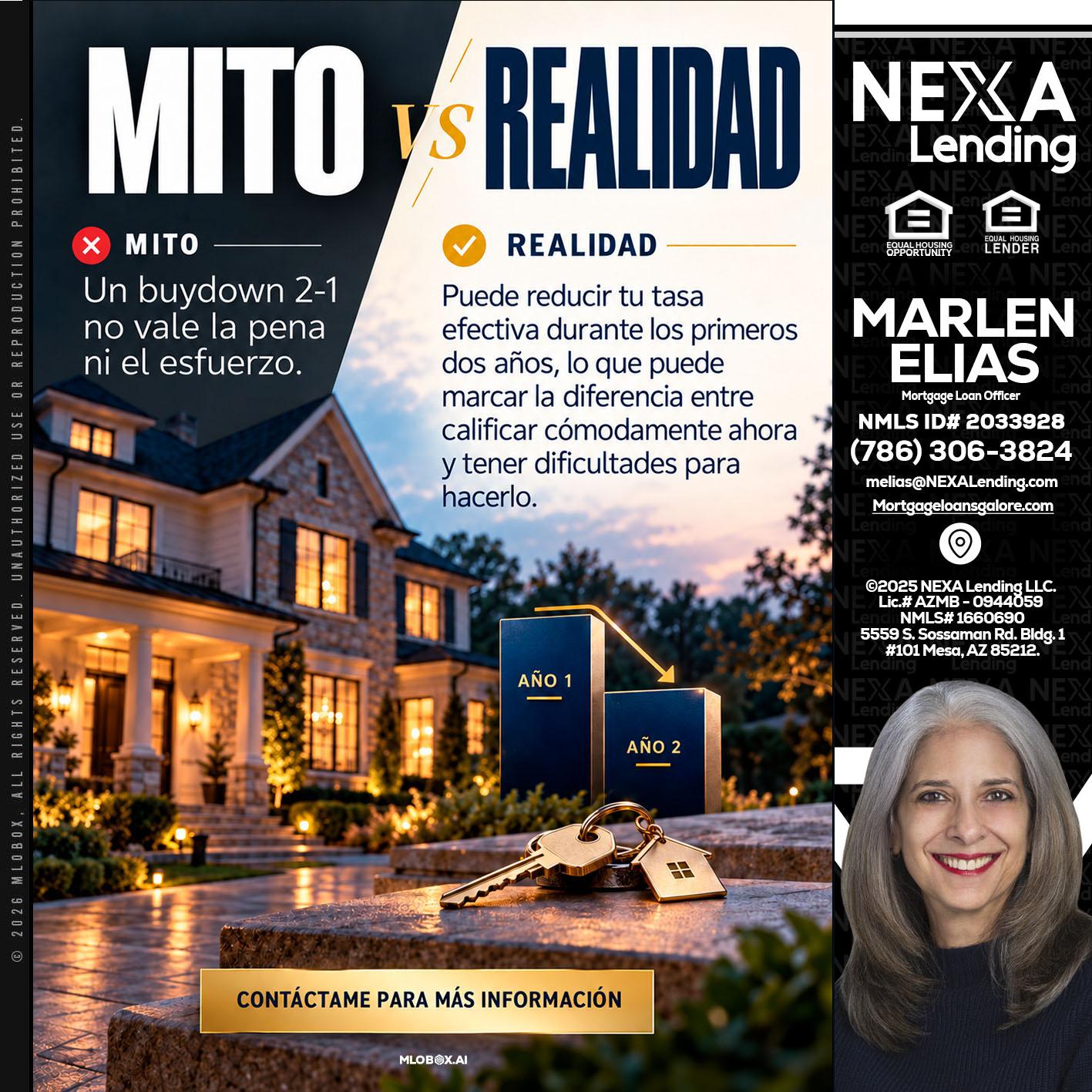 MITO VS REALIDAD - Marlen Elias -Mortgage Loan Officer