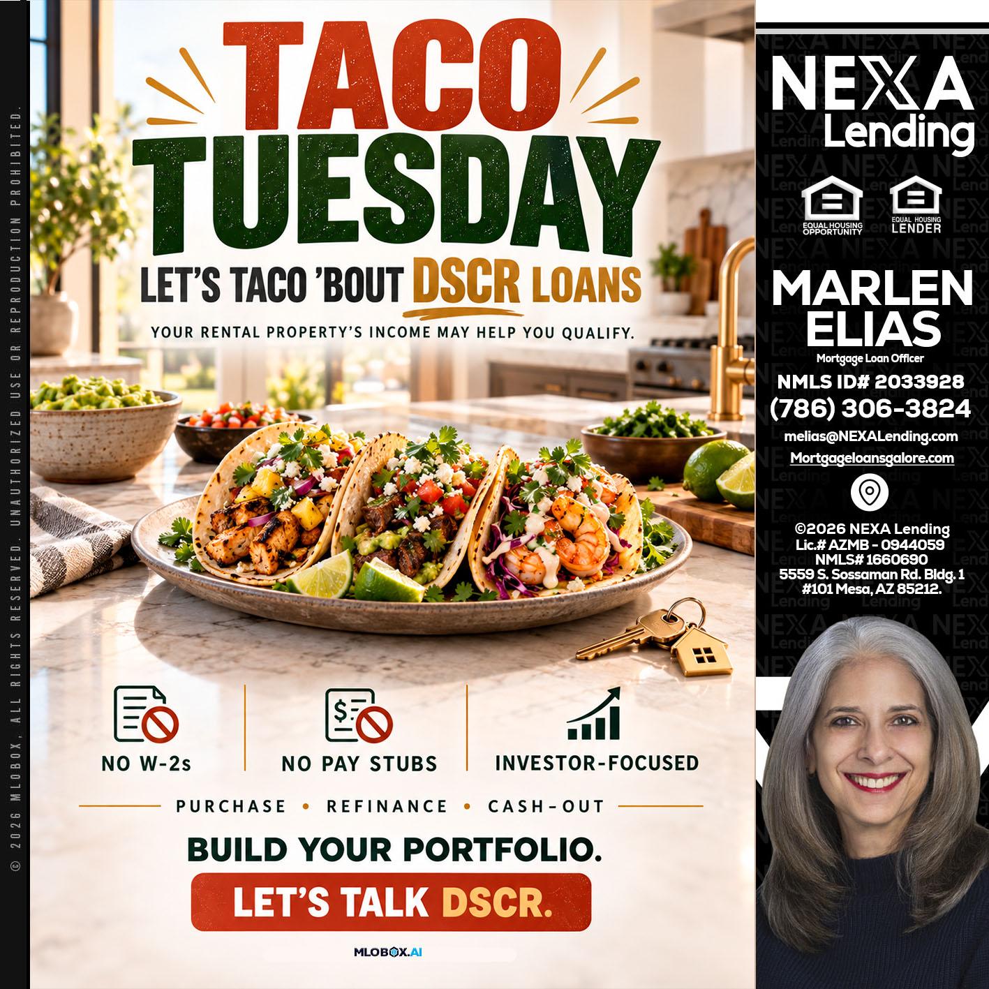TACO TUESDAY - Marlen Elias -Mortgage Loan Officer
