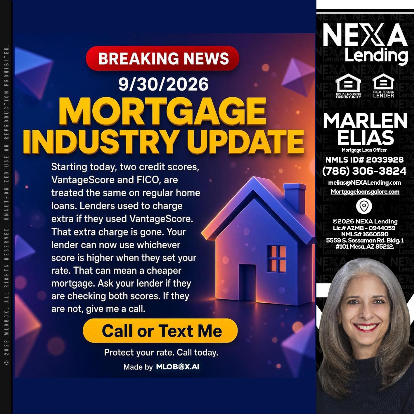 BREAKING NEWS - Marlen Elias -Mortgage Loan Officer