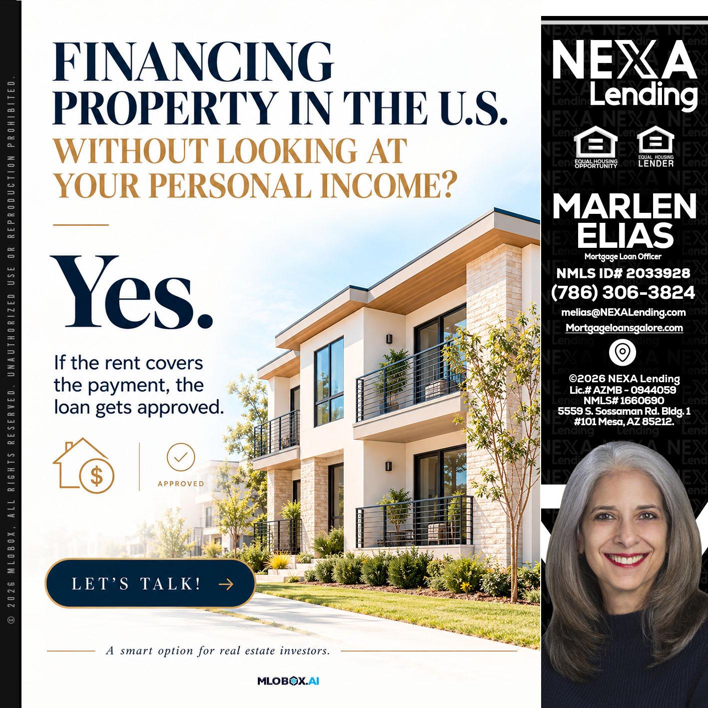 FINANCING - Marlen Elias -Mortgage Loan Officer