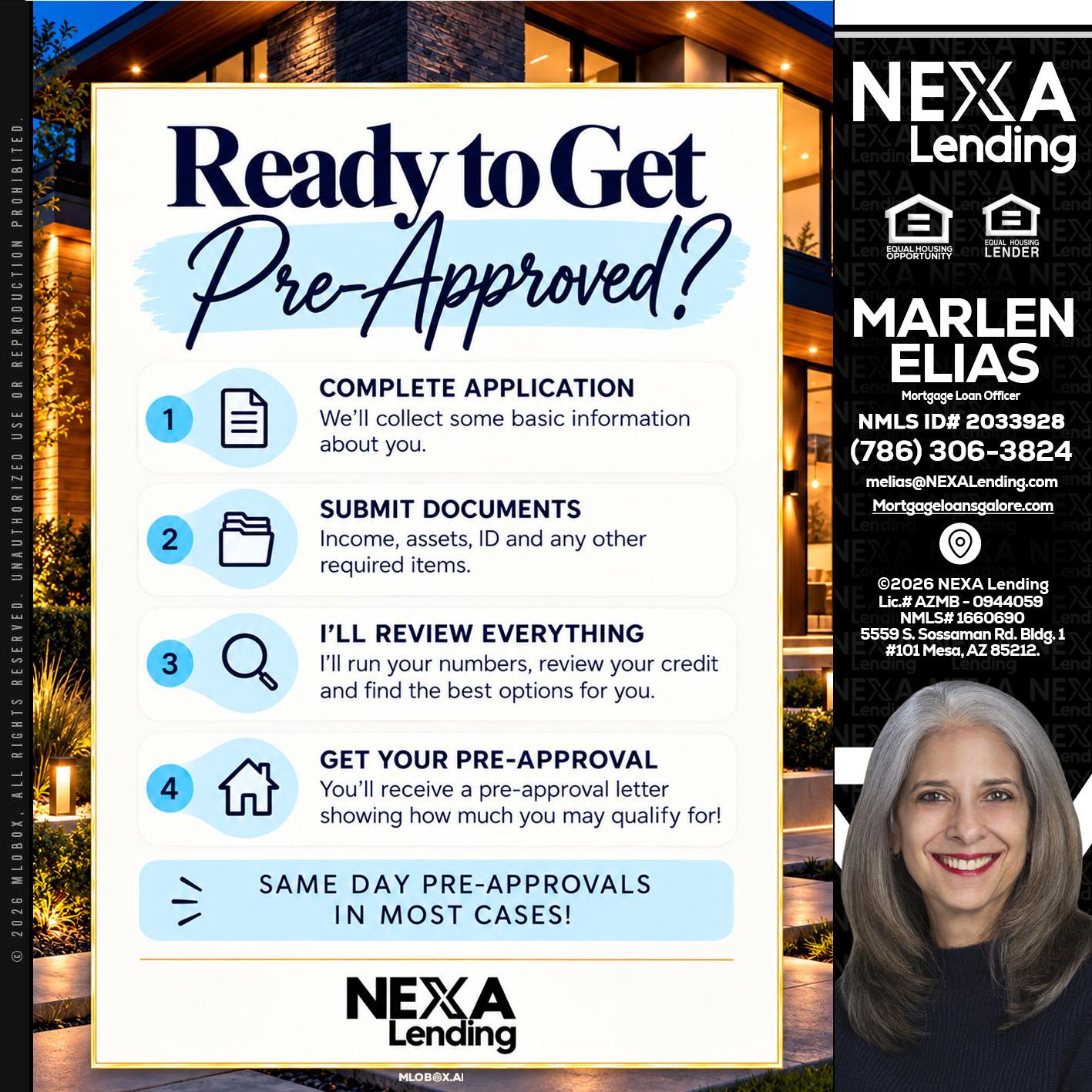 ready to get - Marlen Elias -Mortgage Loan Officer