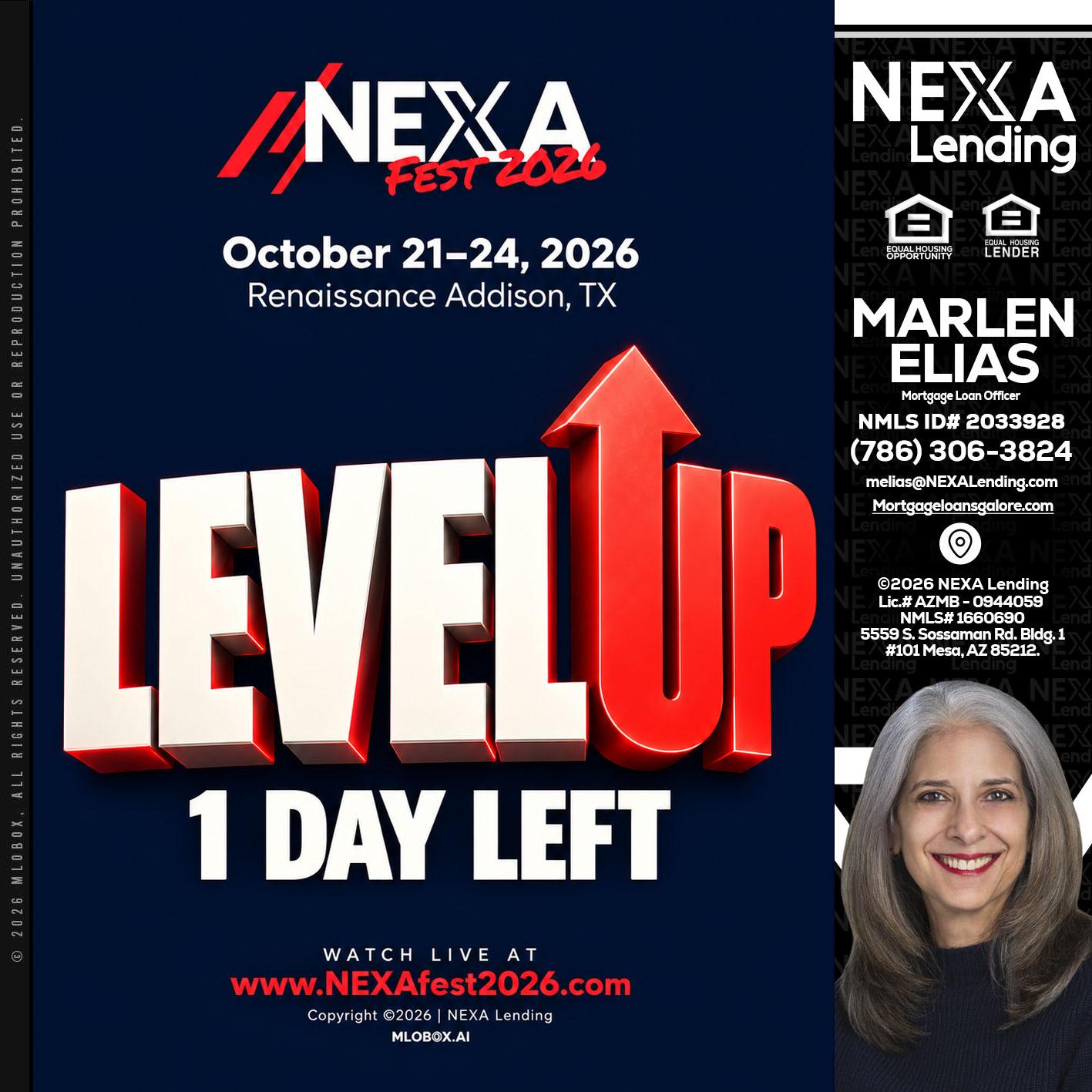 LEVEL UP - Marlen Elias -Mortgage Loan Officer